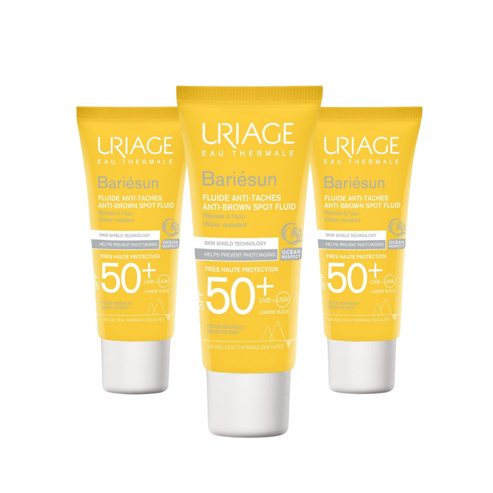 Uriage Bariesun SPF50+ Anti Brown Spot Fluid 40 ml 3 Pack 715936231717