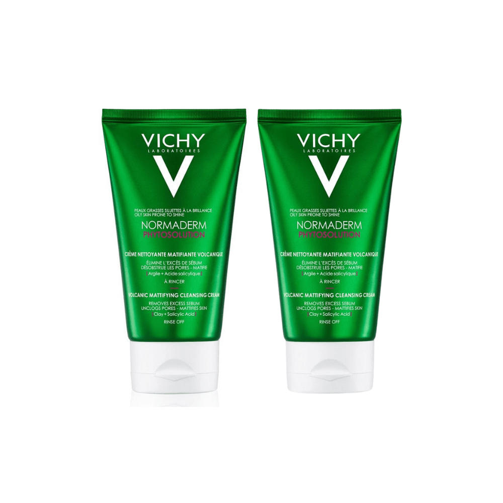 Vichy Normaderm Phytosolution Anti-Glare Volcanic Cleanser 125 ml 2 Pack 715936231137