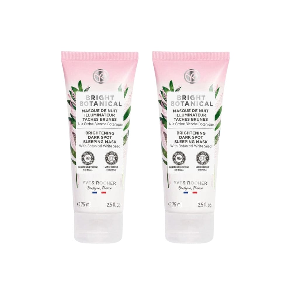 Yves Rocher Bright Botanical Anti-Blemish Brightening Sleeping Mask 75 ml 2 Pack 715936240795