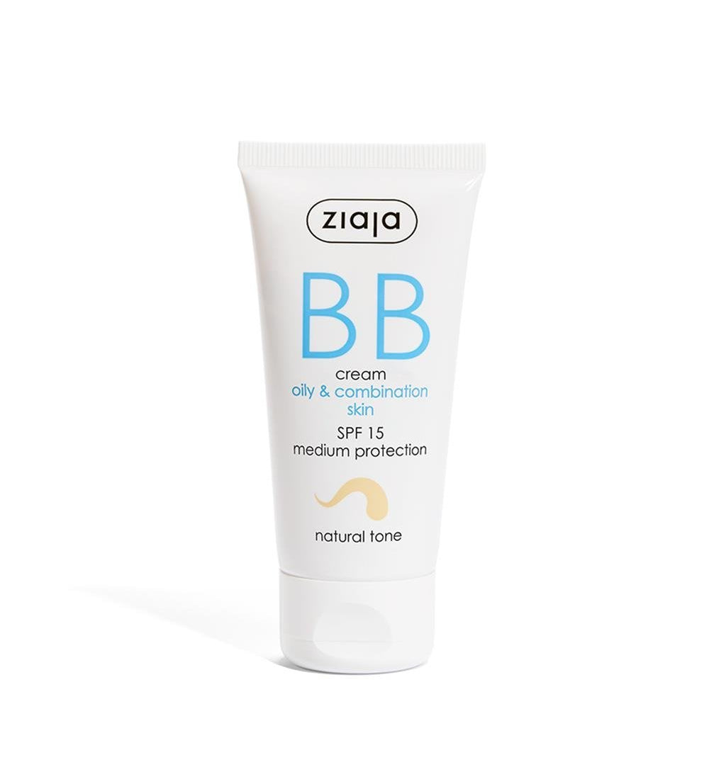 Ziaja BB Cream for Oily and Combination Skin - Natural Tone SPF 15 50 ml - Chivela