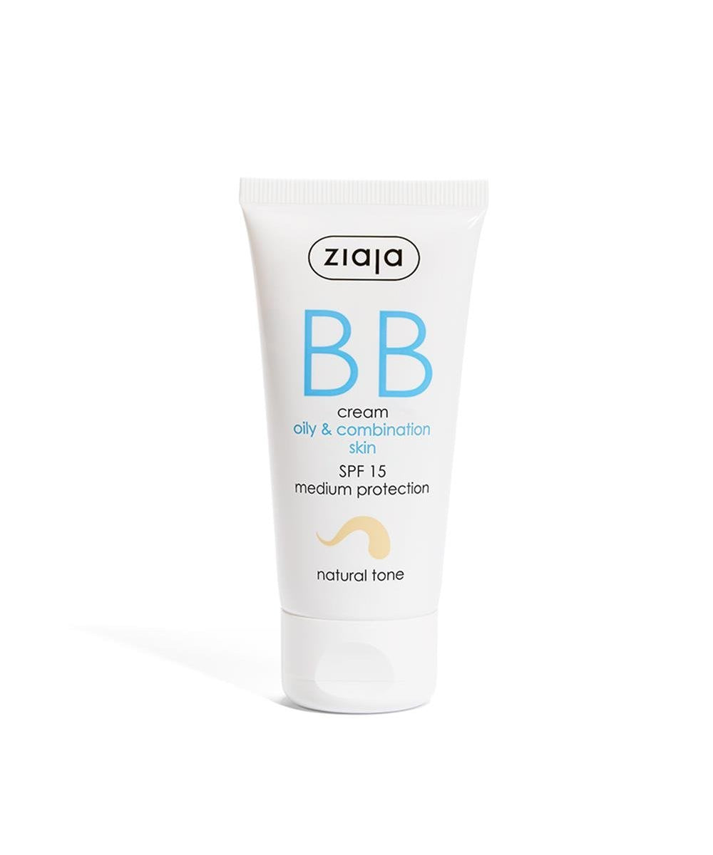 Ziaja BB Cream for Oily and Combination Skin - Natural Tone SPF 15 50 ml - Chivela