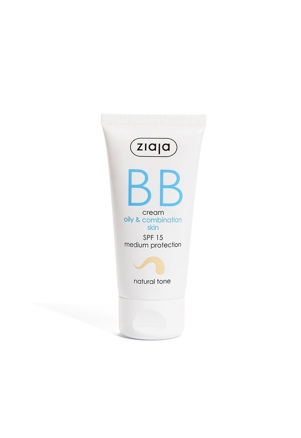 Ziaja BB Cream for Oily and Combination Skin - Natural Tone SPF 15 50 ml - Chivela