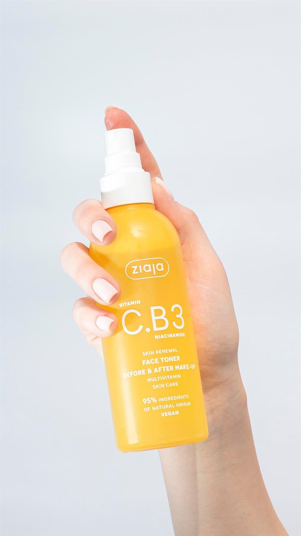 Ziaja Vitamin C.B3 Niacinamide Daily Facial Toner Spray 190ml - Chivela