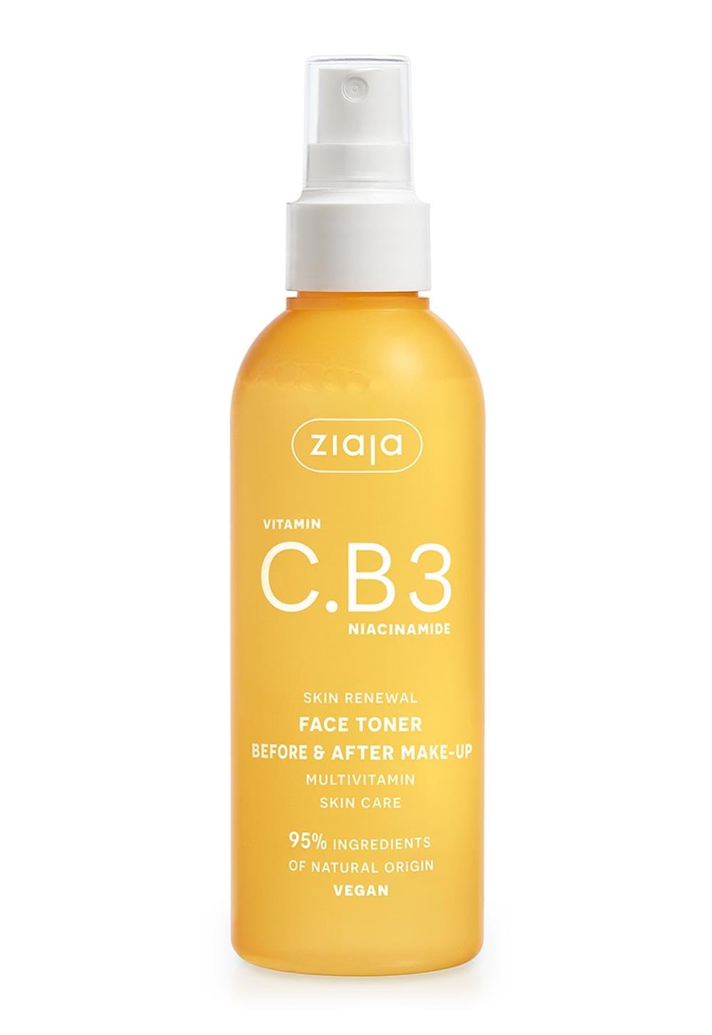 Ziaja Vitamin C.B3 Niacinamide Daily Facial Toner Spray 190ml - Chivela