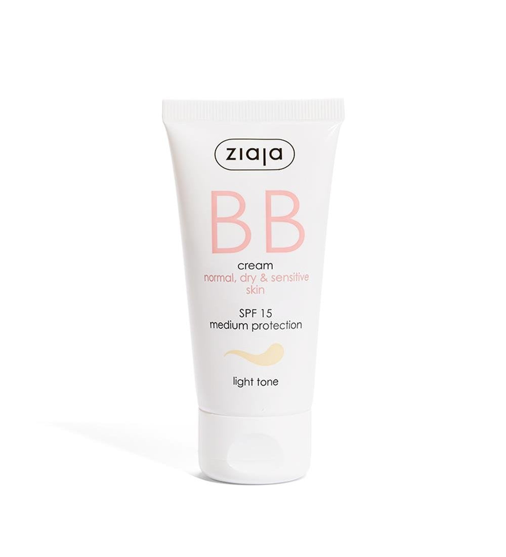 Ziaja BB Cream Light Tone SPF 15 for Normal, Dry and Sensitive Skin 50ml - Chivela