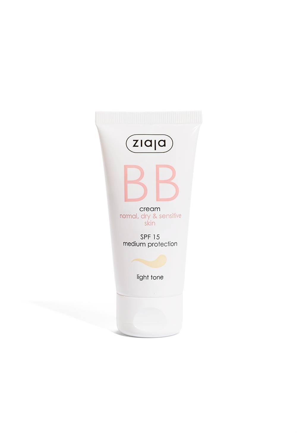 Ziaja BB Cream Light Tone SPF 15 for Normal, Dry and Sensitive Skin 50ml - Chivela