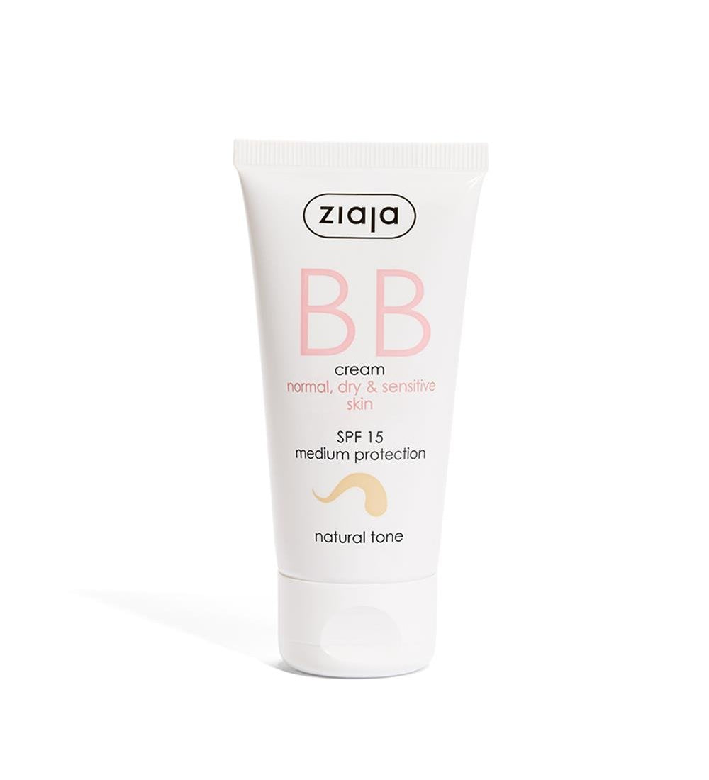 Ziaja BB Cream Natural Tone SPF15 for Normal, Dry and Sensitive Skin 50ml - Chivela