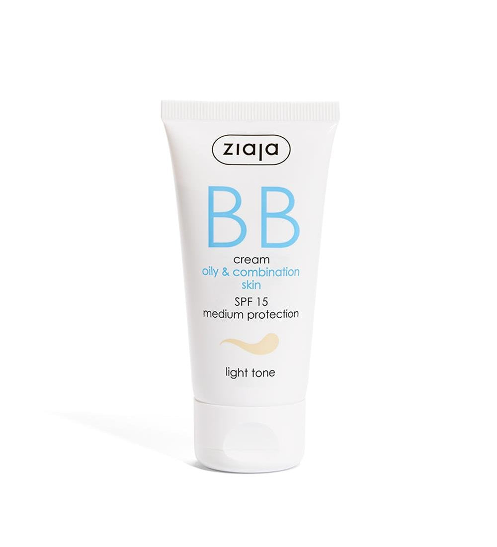 Ziaja BB Cream for Oily and Combination Skin Light Tone SPF15 50 ml - Chivela