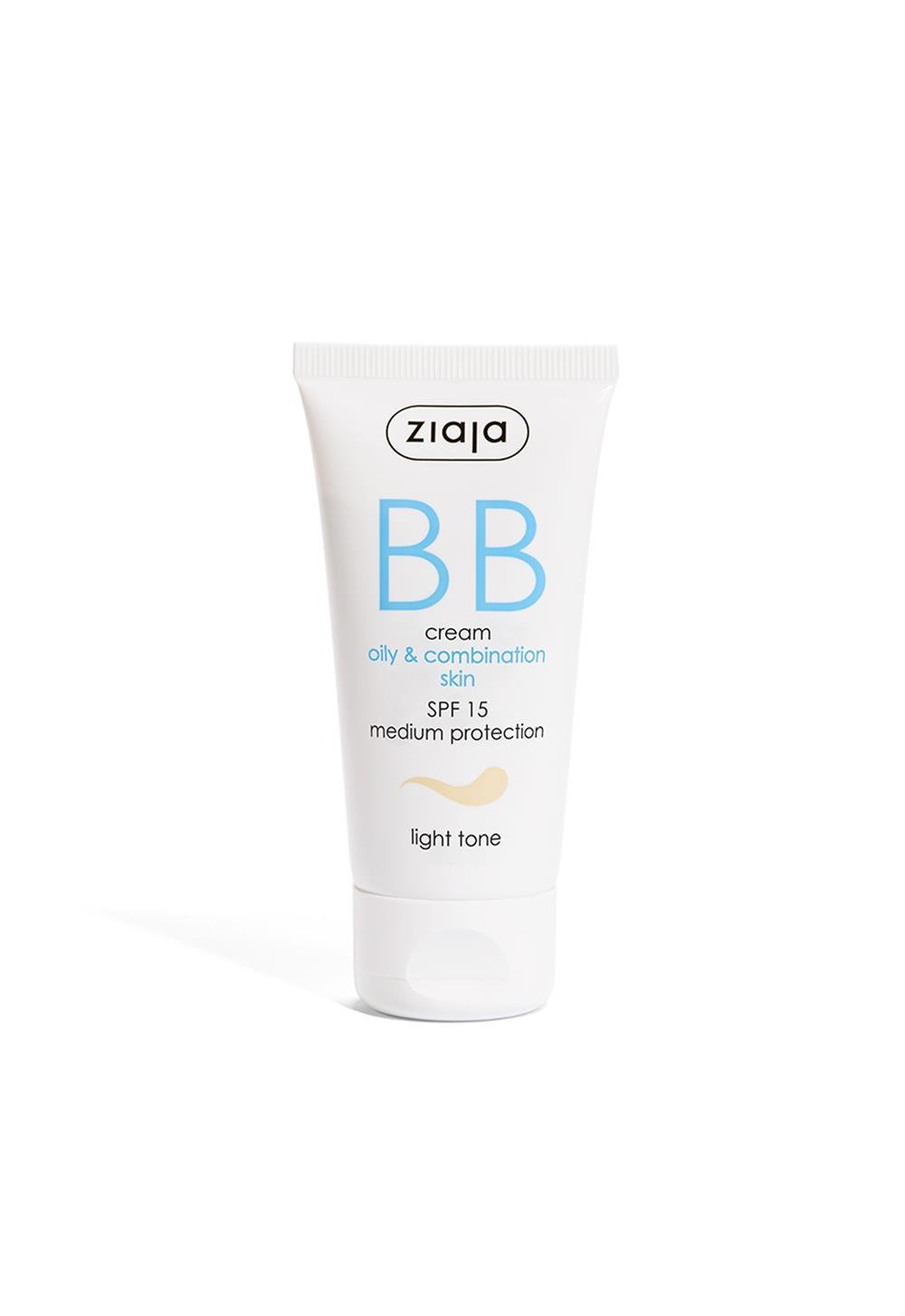 Ziaja BB Cream for Oily and Combination Skin Light Tone SPF15 50 ml - Chivela