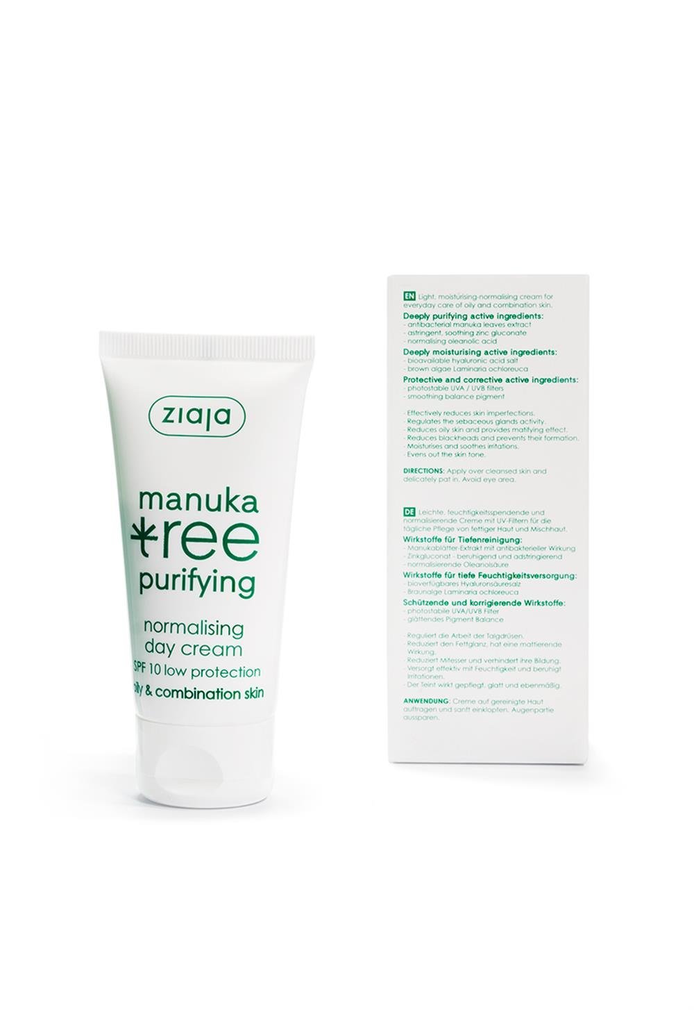 Ziaja Manuka Moisturizing and Balancing Day Cream SPF10 50 ml - Chivela